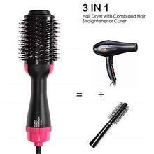 Load image into Gallery viewer, Multifunctional 2 In 1 Hair Dryer Volumizer Rotating Hot Hair Brush Curler Roller Rotate Styler Comb Styling Curling Flat Iron