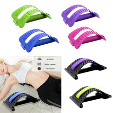 Load image into Gallery viewer, 1pc Back Stretch Equipment Massager Massageador Magic Stretcher Fitness Lumbar Support Relaxation Spine Pain Relief Dropshipping
