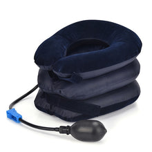 Load image into Gallery viewer, 3 Layers Inflatable Neck Traction Soft Cervical Collar Stretching Device Air Cervical Pillow for Neck&amp;Shoulder Pain Relief Brace
