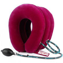 Load image into Gallery viewer, 3 Layers Inflatable Neck Traction Soft Cervical Collar Stretching Device Air Cervical Pillow for Neck&amp;Shoulder Pain Relief Brace
