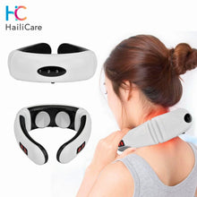 Load image into Gallery viewer, Electric Pulse Neck Massager Cervical Vertebra Impulse Massage Physiotherapeutic Acupuncture Magnetic Therapy Relief Pain Tool
