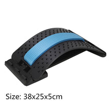 Load image into Gallery viewer, 1pc Back Stretch Equipment Massager Massageador Magic Stretcher Fitness Lumbar Support Relaxation Spine Pain Relief Dropshipping
