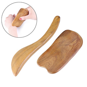 2pcs Sandalwood Gua Sha Board Massage Scraper guasha Plates Slimming Guasha Body Care Massage Tool For Back Arm